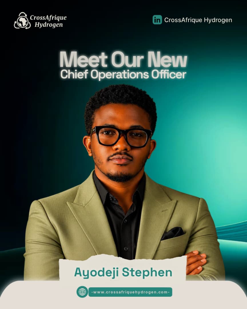 Ayodeji Stephen announced as Chief Operations Officer of CrossAfrique Hydrogen